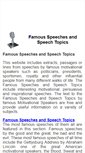 Mobile Screenshot of famous-speeches-and-speech-topics.info